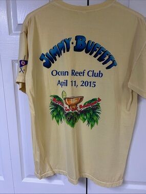 Jimmy Buffett Ocean Reef Club Yellow Graphic Short-Sleeve Tee